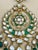 2010s Traditional Kundan Polki Rose Cut Diamond 18 Kt Gold Chand Bali Enamel + Emerald For Sale - Image 5 of 18