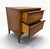 Brown Mid-Century Modern Walnut 2-Drawer Nightstands - Set of 2 - Refinished! For Sale - Image 8 of 8