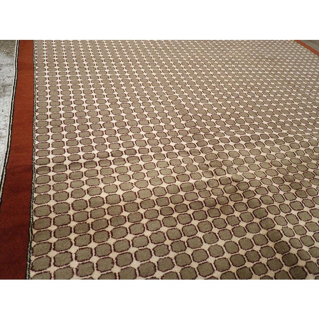 Mid 20th Century Galerie Shabab Collection Mid-20th Century Mid-20th Century Turkish Sivas Deco Rug For Sale - Image 5 of 10
