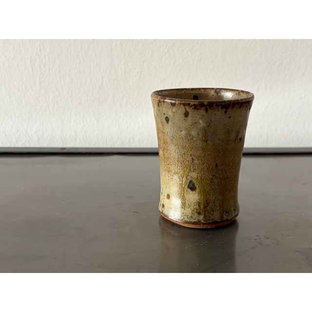 Aesthetic Cup in Pyrite Stoneware by Gustave Tiffoche, France, 1970s For Sale - Image 11 of 13