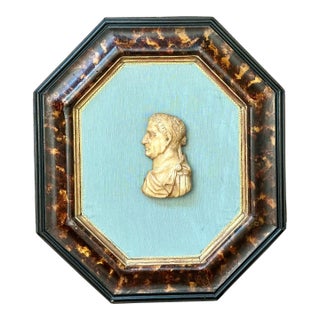 Vintage Grand Tour Stone Relief Profile For Sale