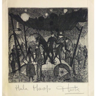 Huchs "Hula Hoop" Etching For Sale