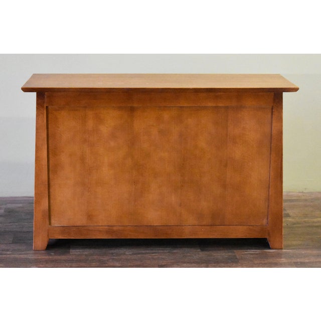 Mission / Arts and Crafts Solid Quarter Sawn Oak Cabinet - Micheal Cherry For Sale - Image 10 of 17