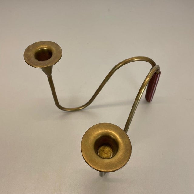 Sculptural Brass Candleholder Object attributed to Günter Kupetz for WMF, Germany, 1950s For Sale - Image 11 of 18