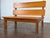 Vintage French 1950s Brutalist Mahogany Bench For Sale - Image 11 of 18
