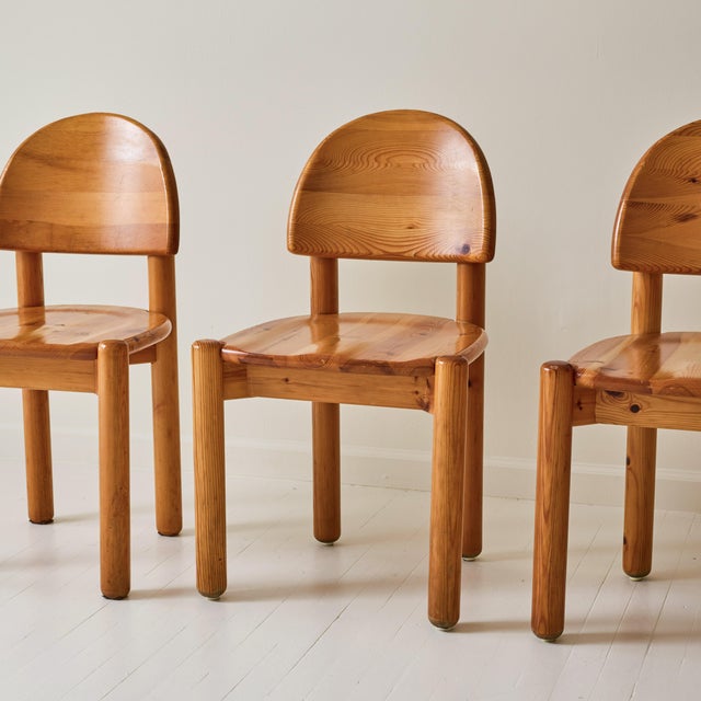 Wood Rainer Daumiller Pine Dining Chairs, Set of 6, 1970s For Sale - Image 7 of 8