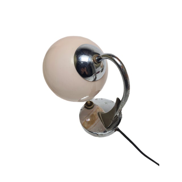 Art Deco Bedside Lamp, Former Czechoslovakia, 1950s For Sale - Image 9 of 18
