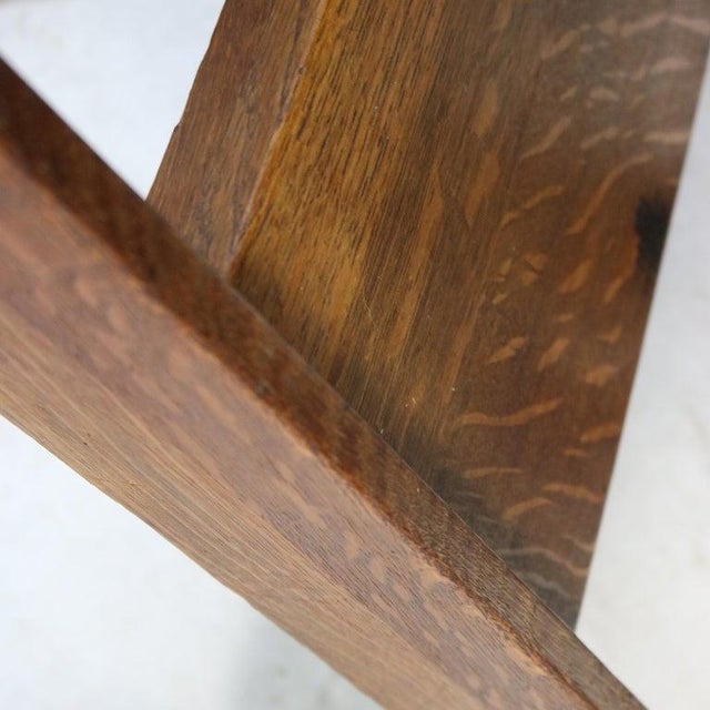 Antique Stickley Brothers Three Drawer Oak Library Table Desk C1920 For Sale - Image 16 of 18