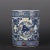 Chinese Vintage Ceramic Pen Holder,Old Porcelain Factory Blue and White Porcelain Brush Washer Hand Painted Four Divine Beasts Pattern For Sale In Seattle - Image 6 of 7