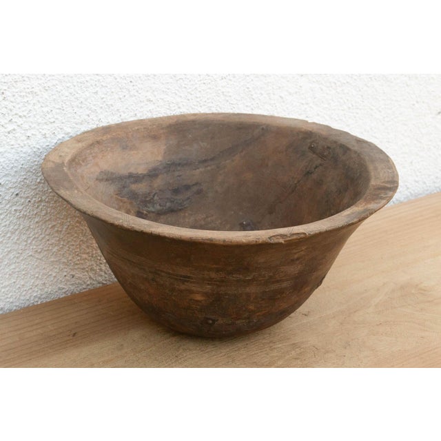 Rustic African Churning Butter Bowl For Sale - Image 4 of 8