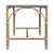 2020s Tobias 40 in. W Outdoor Rectangular Rattan Dining Bench, Blue/White Dot / Natural Rattan Frame For Sale - Image 5 of 7