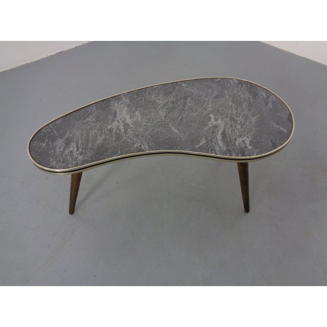 Brown Tripod Kidney Side Table, Germany, 1960s For Sale - Image 8 of 18