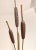 Brass Cattails Mid Century Rock Decor For Sale - Image 4 of 11