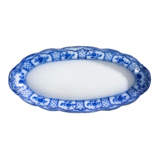 Mid 20th Century Blue Flow Melbourne Platter For Sale