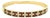 Vintage Orj Ruby and Diamond Flexible Bracelet in 14k Yellow Gold For Sale