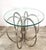 Mid-Century Modern MCM Milo Baughman Style Sculptural Chrome & Glass Accent/End Table For Sale - Image 3 of 5