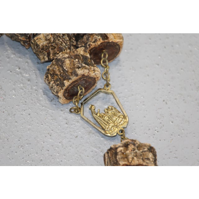 Large Wall Bead Rosary Cross, 1970s For Sale - Image 9 of 18