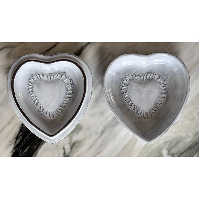 Ceramic Made in Italy Arte Italica Cherub Motif Heart Shaped Trinket Tray / Serving Dish For Sale - Image 7 of 9
