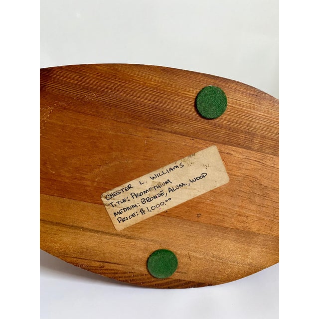 Chester Williams , Chester Williams, Black Artist, Abstract Bronze, Wood African American Sculpture For Sale - Image 4 of 8