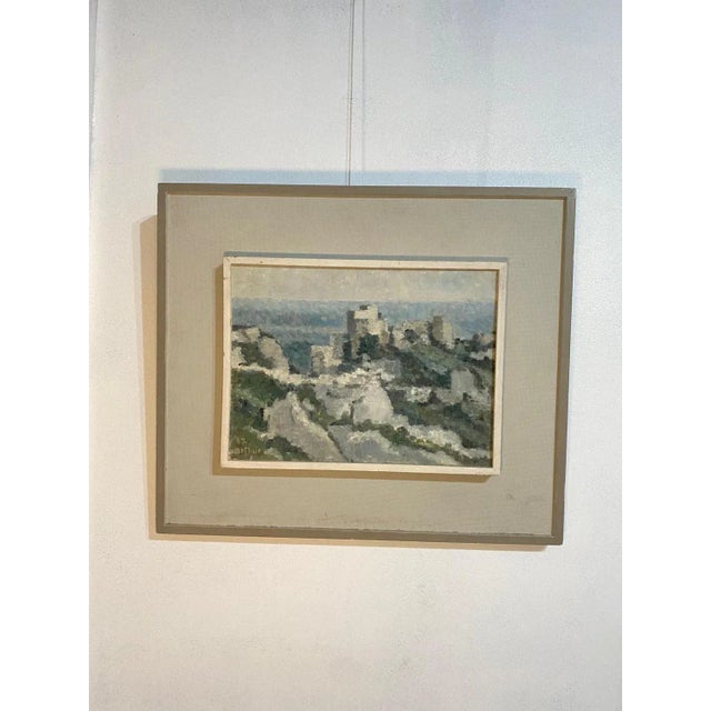 Contemporary Edouard Arthur, Landscape, Oil on Wood, 1987 For Sale - Image 3 of 8