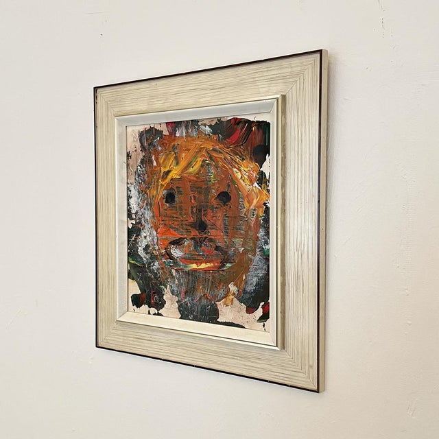 Modern Multicolored Painting, 2022, Acrylic on Wood, Framed For Sale - Image 4 of 14