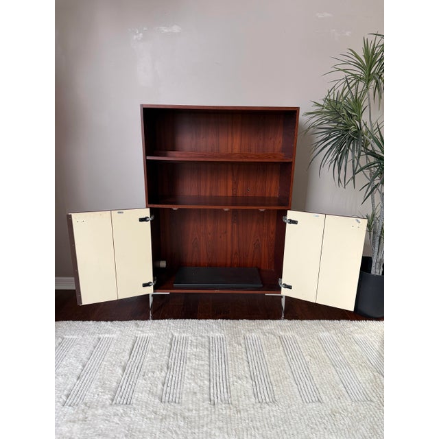 Mid-Century Modern Vintage 1950s Hülsta-Worke Rosewood Media Cabinet For Sale - Image 3 of 12