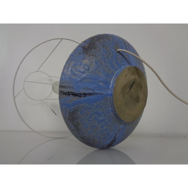 Studio Ceramic UFO Table Lamp from Otto Keramik, Germany, 1970s For Sale - Image 9 of 16