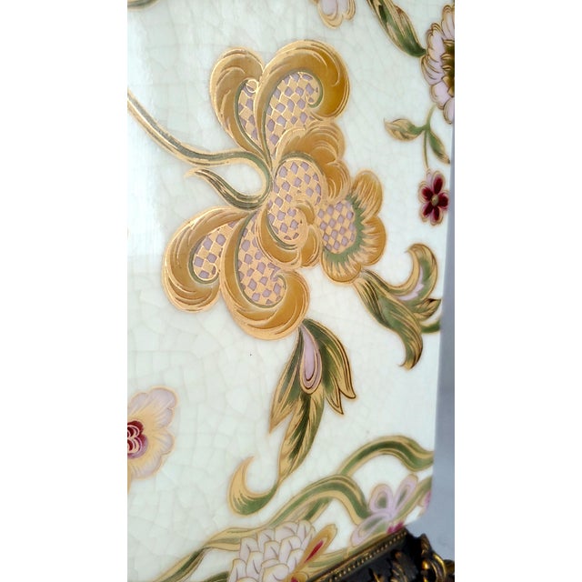 Lamp Pair Flowers For Sale - Image 14 of 17