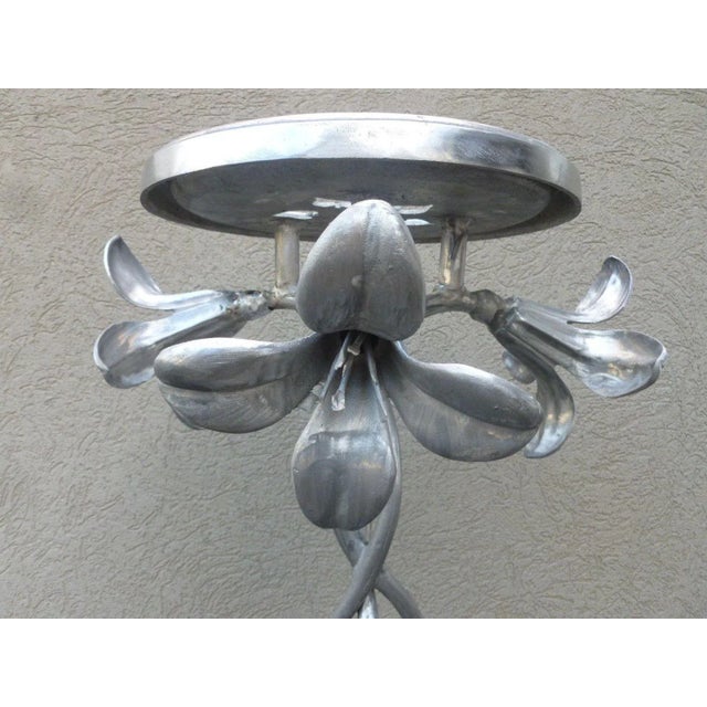 1970s Vintage Kessler Aluminum Lily Stand For Sale - Image 4 of 9