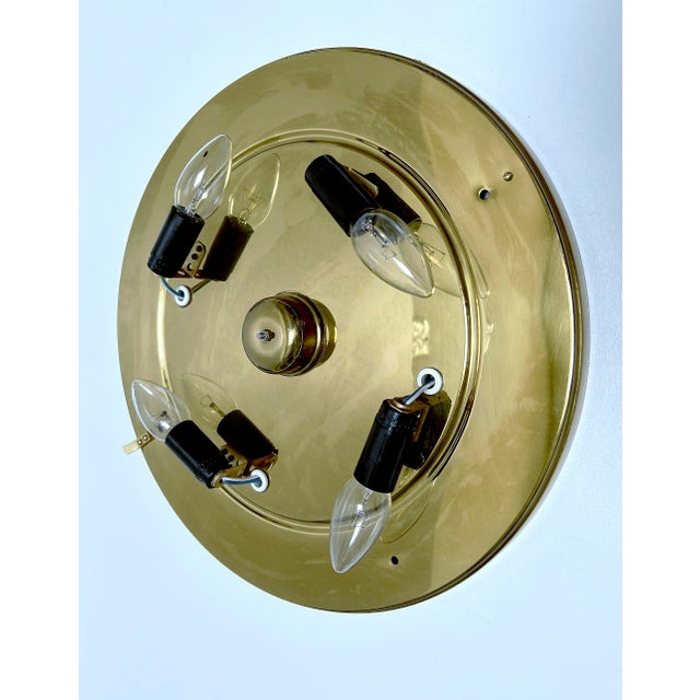 Vintage Illuminated Crystal Brass Mirror from Palwa, 1960s For Sale - Image 18 of 18