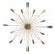 16-Light Mid Century Sputnik Chandelier | Brass Modern Ceiling Light | Luxury Starburst Pendant Lamp | Retro Contemporary Living Room Lighting For Sale