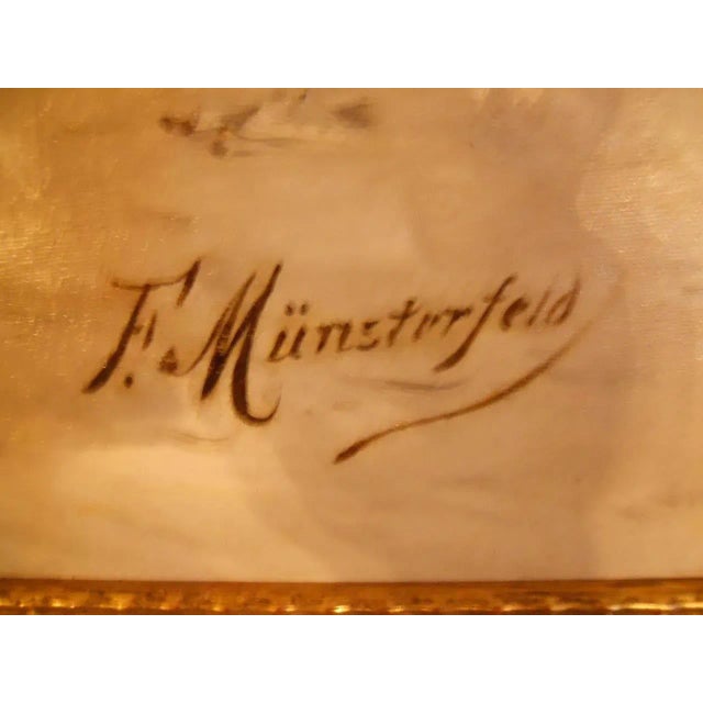 F. Munsterfeld "Collecting the Day's Catch" Painting For Sale - Image 4 of 10