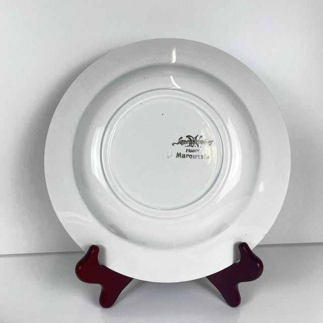 1940s Vintage Maroussia Soup Plates from Sarreguemines, 1930s, Set of 5 For Sale - Image 5 of 10