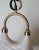 1970s Mid-Century Modern White and Gilt Pendant Lamp with Pull Mechanism, 1970s For Sale - Image 5 of 18
