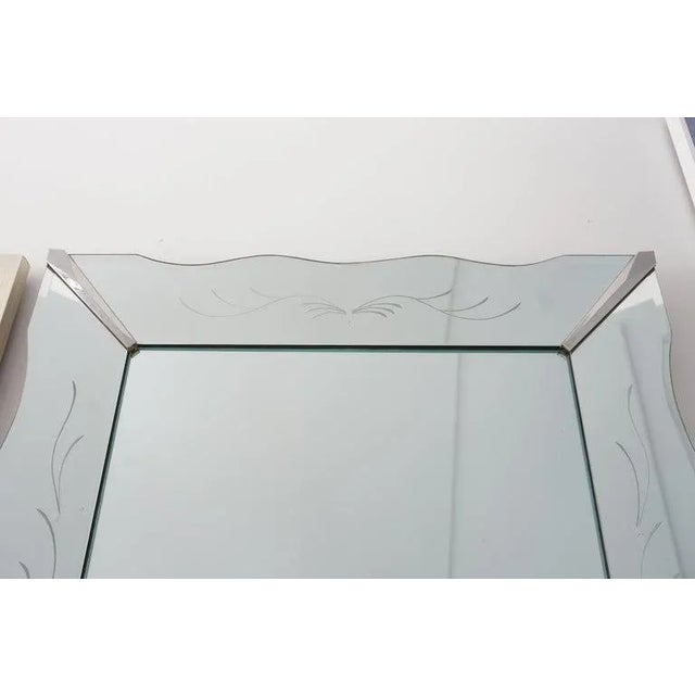 Silver 6'high Art Deco Wall Mirror Picture Frame Style For Sale - Image 8 of 12
