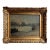 Antique Parisian Oil Painting of Notre-Dame on the Seine, C. 1914 — Signed Bonello, Gilt Frame For Sale