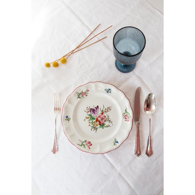 Important: one spoons is different as one was missing. We've added an antique French nickel silver spoons of the same...