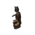 Chinese Vintage Chinese Golden Red Brown Lacquer Wood Bodhisattva Statue For Sale - Image 3 of 9