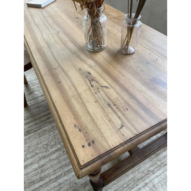 Drapery Farmhouse Table in Walnut For Sale - Image 17 of 18