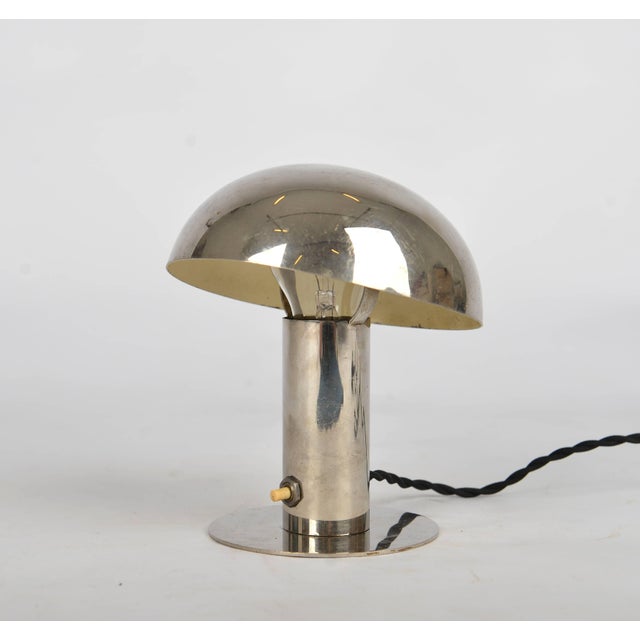 Metal Bauhaus Functionalist Nickel-Plated Desk Lamp, 1930s For Sale - Image 7 of 9
