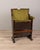 Cinema chair with wooden structure and green velvet covering, Italian design, 1960s.