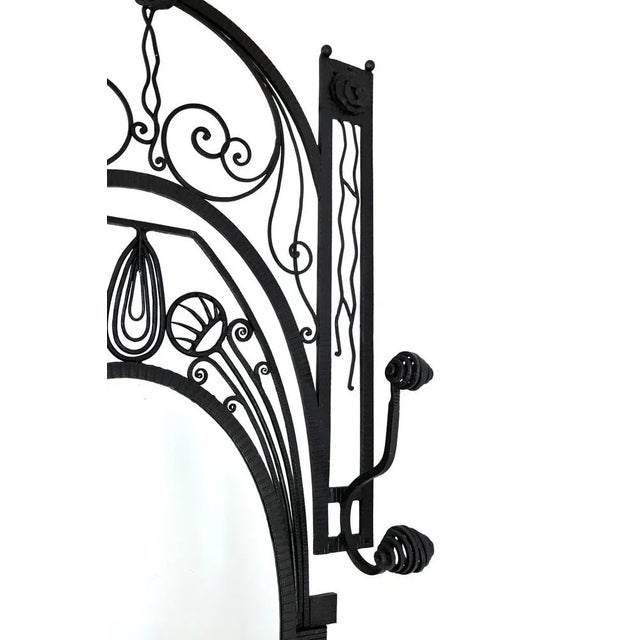 1920s Art Deco Wardrobe with Console Table and Mirror, 1920s For Sale - Image 5 of 7