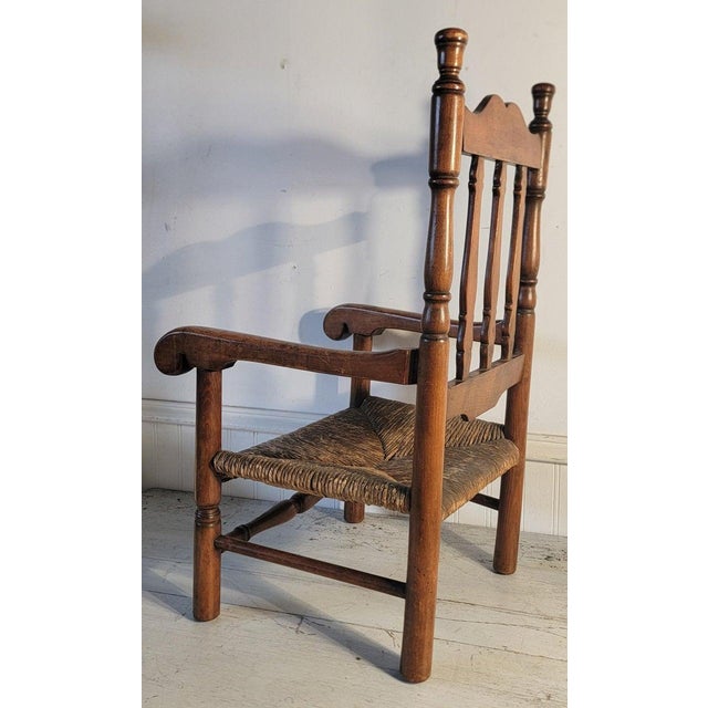 19th Century 19Thc Banister Back Child;s Chair From New England For Sale - Image 5 of 9
