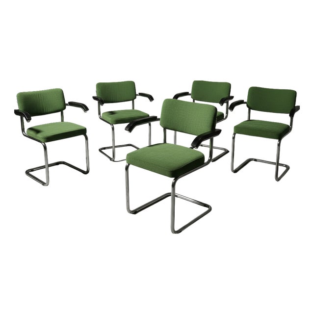 S64 Armchairs by Marcel Breuer for Thonet, 1950s, Set of 6 For Sale