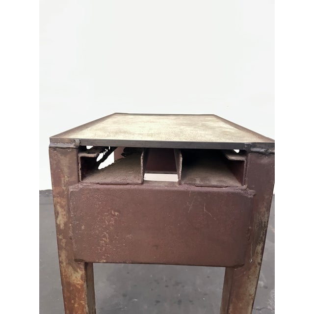 Metal Mid 20th Century Fm Side Table - Metal For Sale - Image 7 of 8