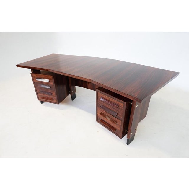 Mid-Century Modern Desk in Wood, Italy, 1960s For Sale - Image 16 of 17
