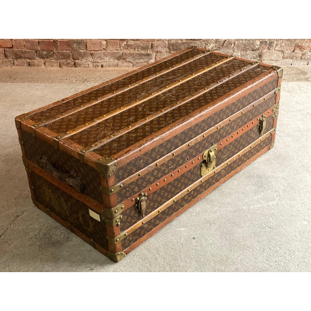 Louis Vuitton Steamer Trunk Wardrobe Trunk Chest France Circa 1920 Chairish Lot of 27 hangers louis vuitton antique wardrobe steamer trunk boat anchor. louis vuitton steamer trunk wardrobe trunk chest france circa 1920