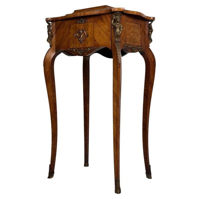 Antique French Walnut Cabinet with Figural Brass Mounts, 1800s For Sale - Image 12 of 12