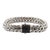 John Hardy 925 Sterling Silver Pave Black Sapphire Icon Link Bracelet For Sale