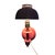 This is a beautiful, nostalgic, fully operational, wall sconce lamp from the mid-century. Virabran bubble gum pink with...
